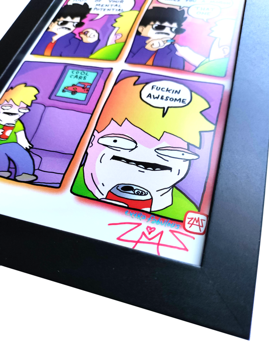 "Cool Cars" 4x6 Signed Framed Print