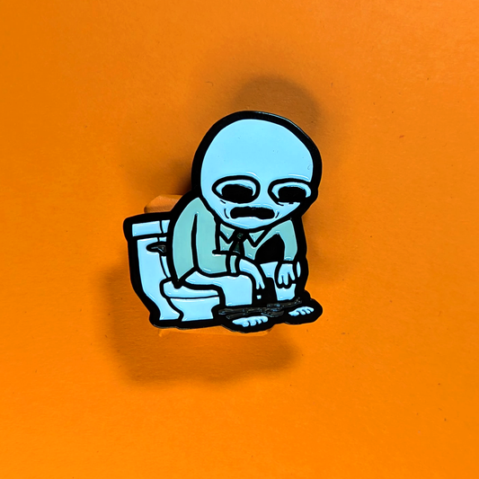 Pervis Eats Healthy Enamel Pin