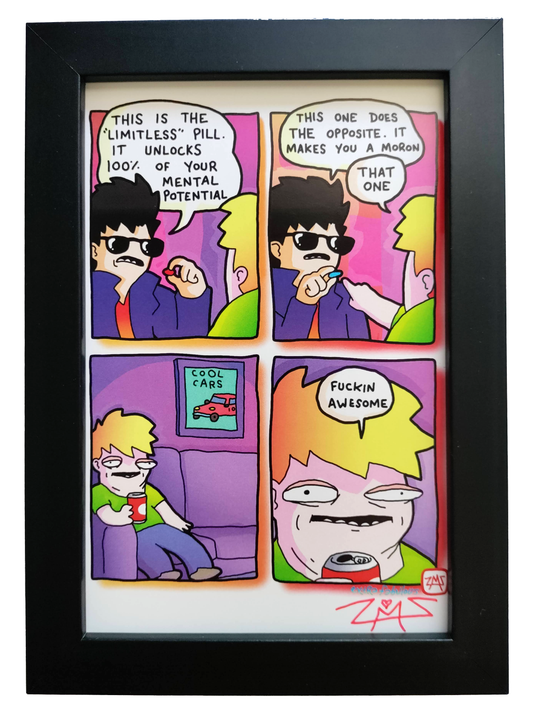 "Cool Cars" 4x6 Signed Framed Print