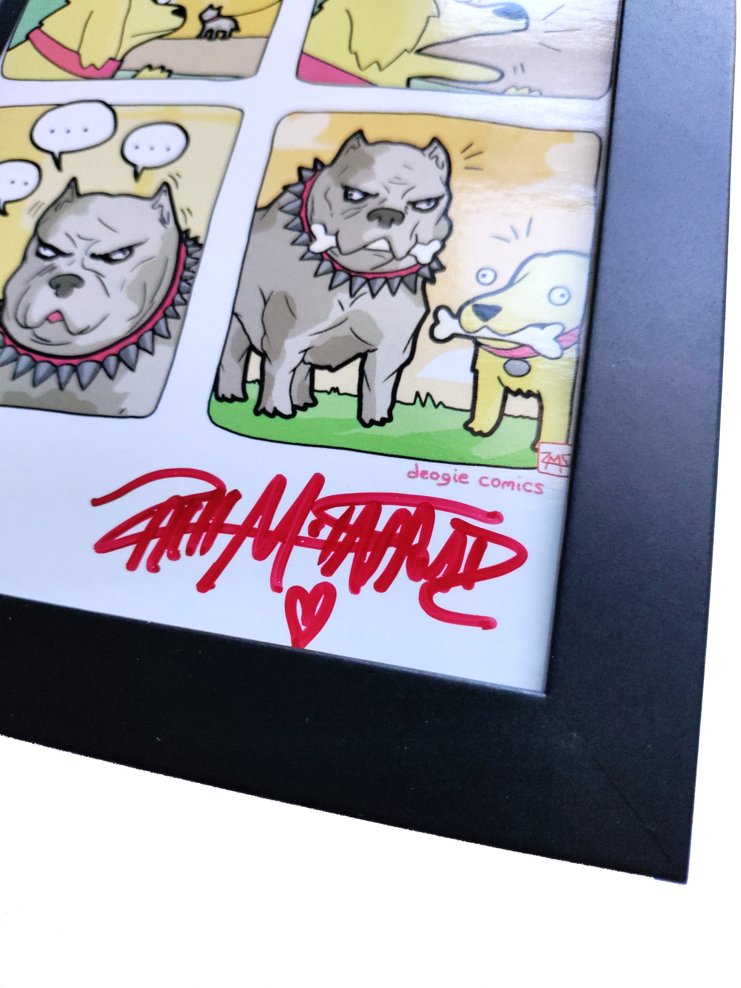 "New Friend" 4x6 Signed Framed Print