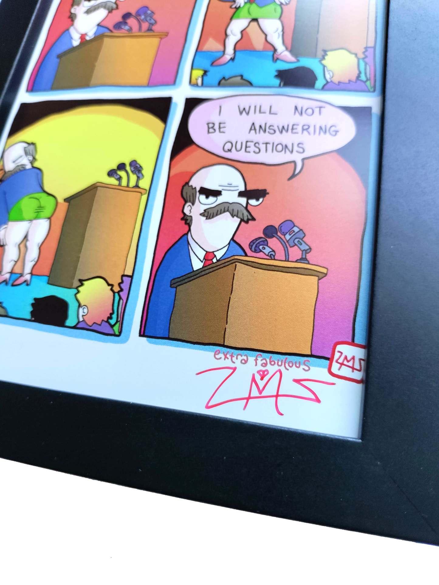 "Statement" 4x6 Signed Framed Print