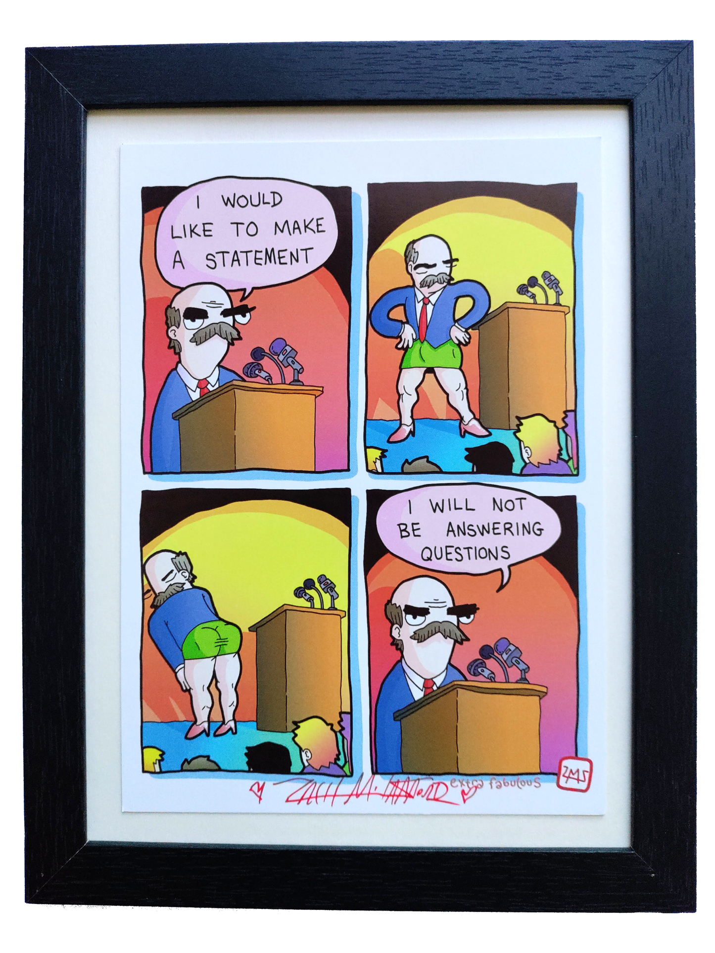 "Statement" 5x7 Signed Framed Print