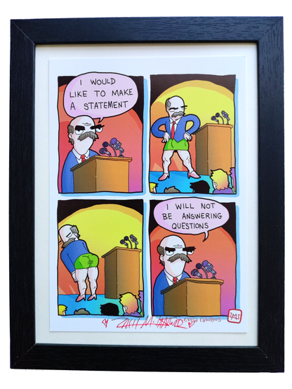 "Statement" 5x7 Signed Framed Print