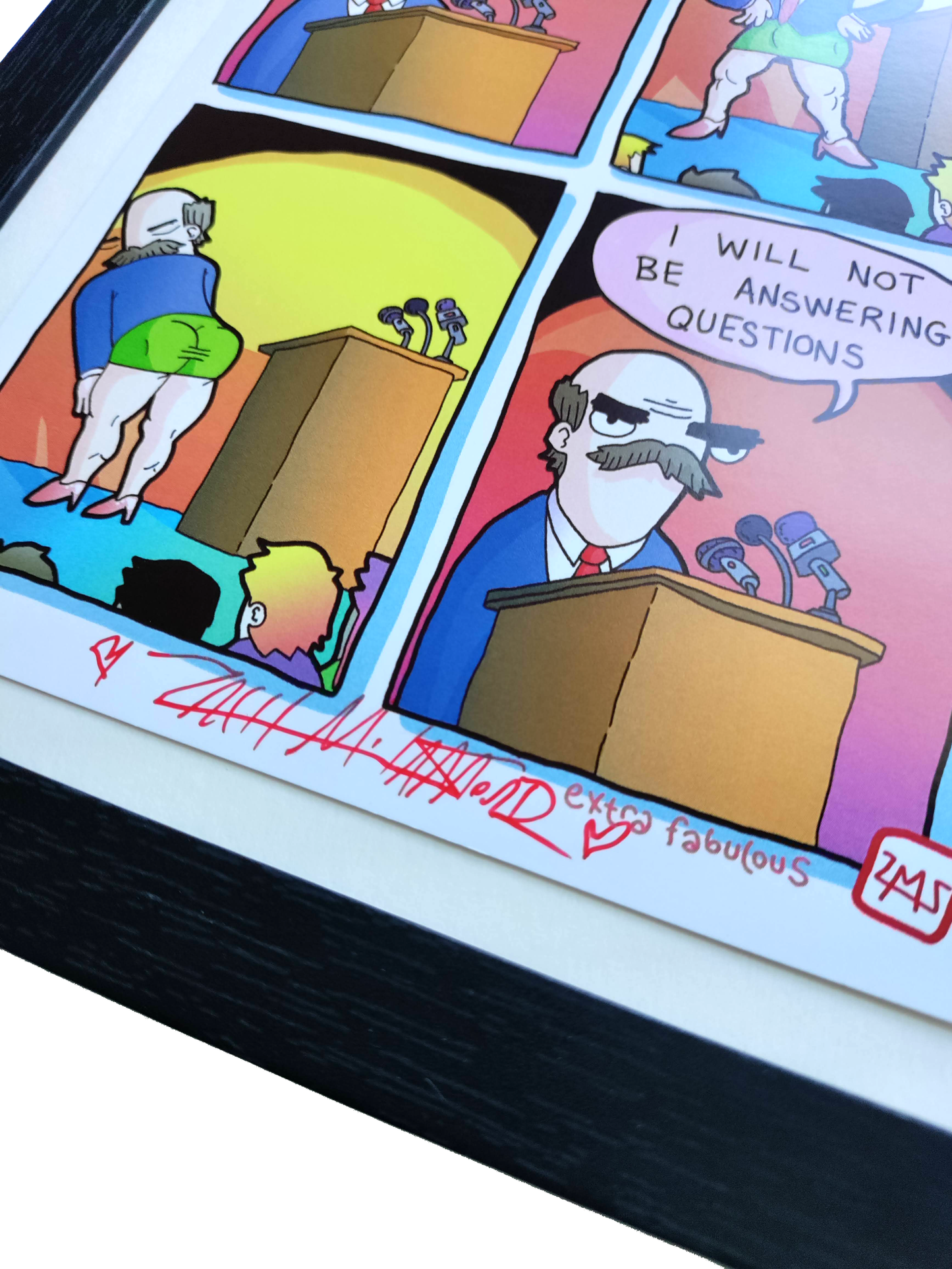 "Statement" 5x7 Signed Framed Print