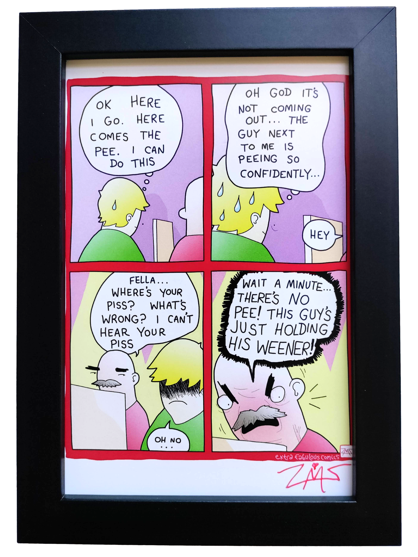 "Weener" 4x6 Signed Framed Print