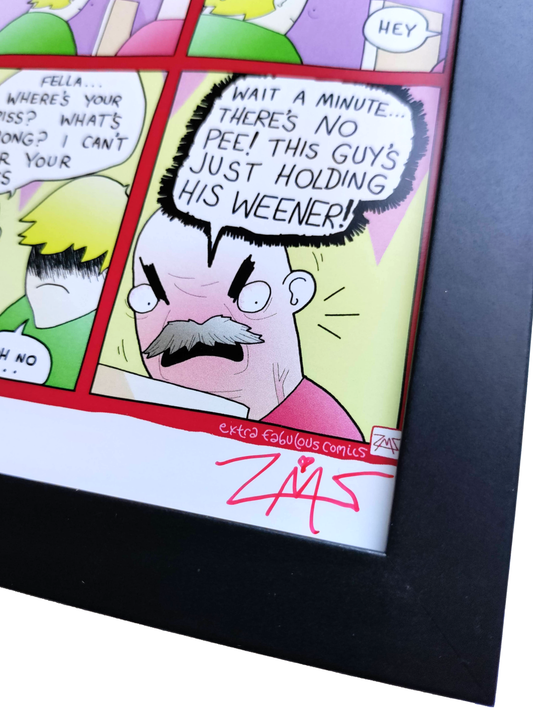 "Weener" 4x6 Signed Framed Print