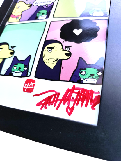 "Brooding" 4x6 Signed Framed Print