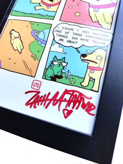 "Exaggeration" 4x6 Signed Framed Print