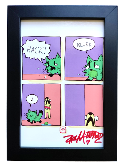 "Hack" 4x6 Signed Framed Print