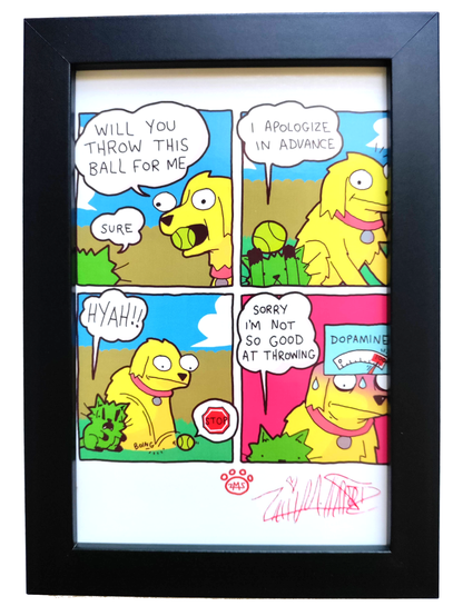 "I Apologize" 4x6 Signed Framed Print