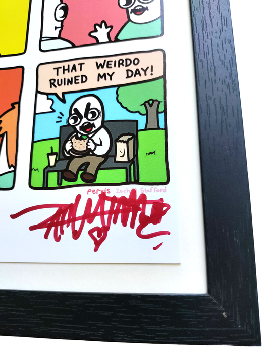 "Making Friends" 5x7 Signed Framed Print