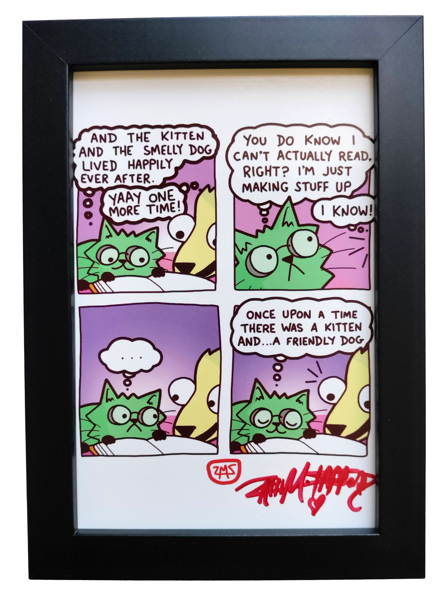 "One More Time" 4x6 Signed Framed Print