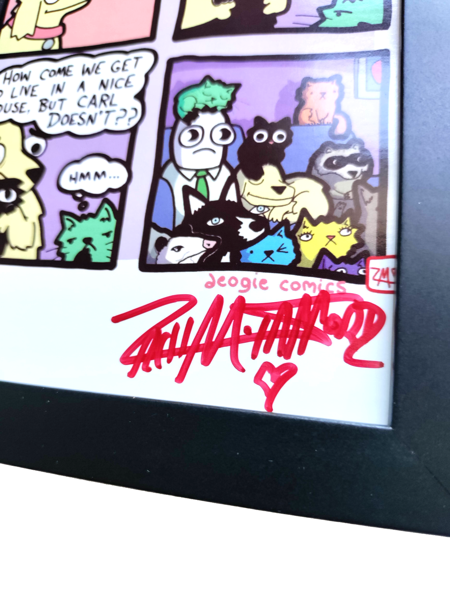 "A Present" 4x6 Signed Framed Print