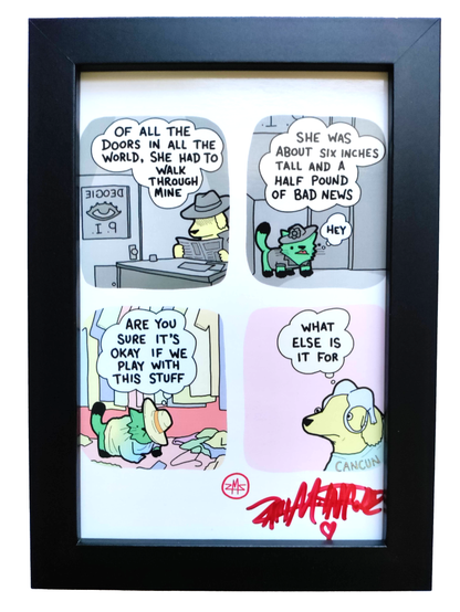 "Deogie Noir" 4x6 Signed Framed Print