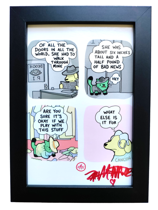 "Deogie Noir" 4x6 Signed Framed Print