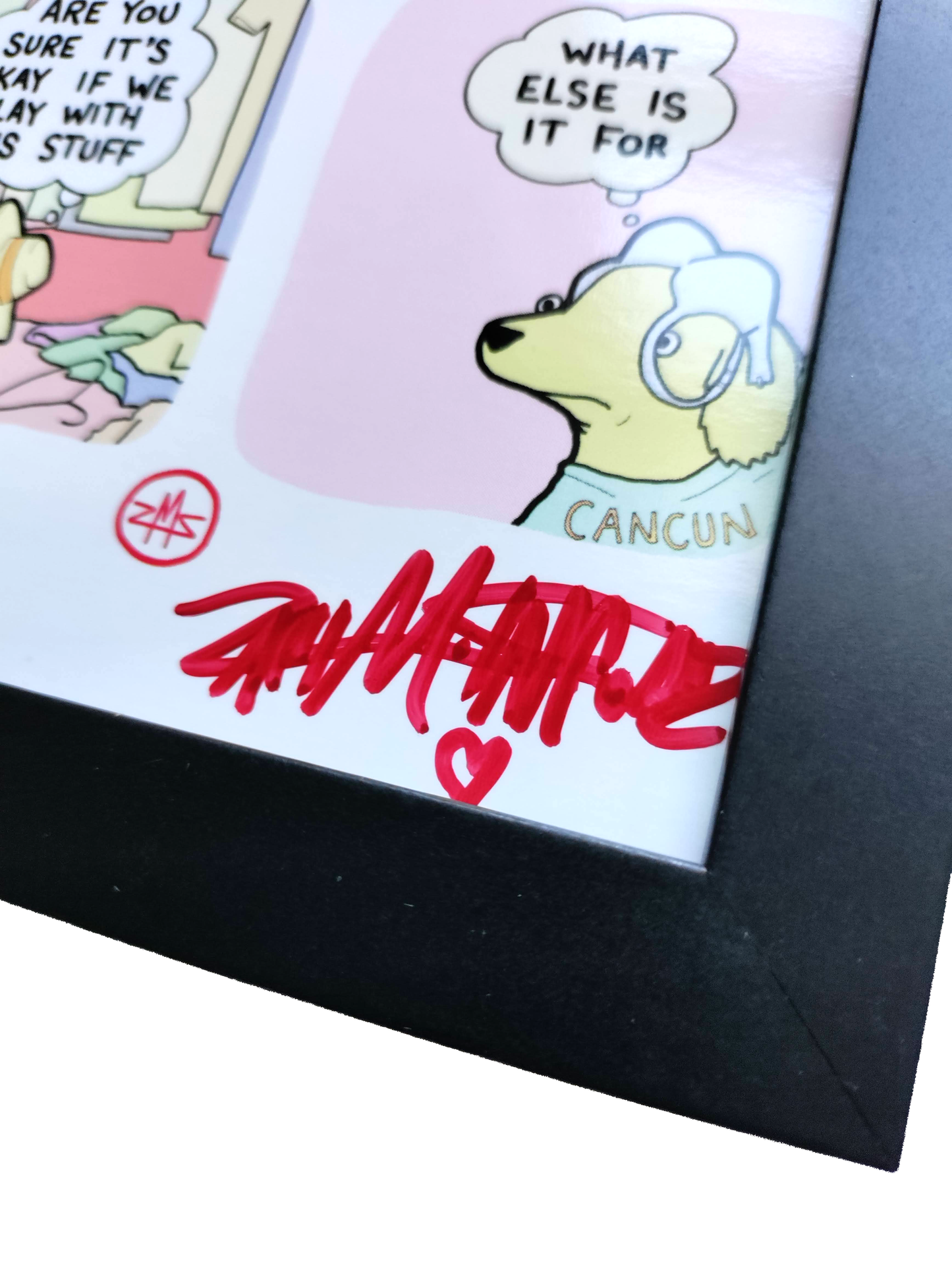 "Deogie Noir" 4x6 Signed Framed Print