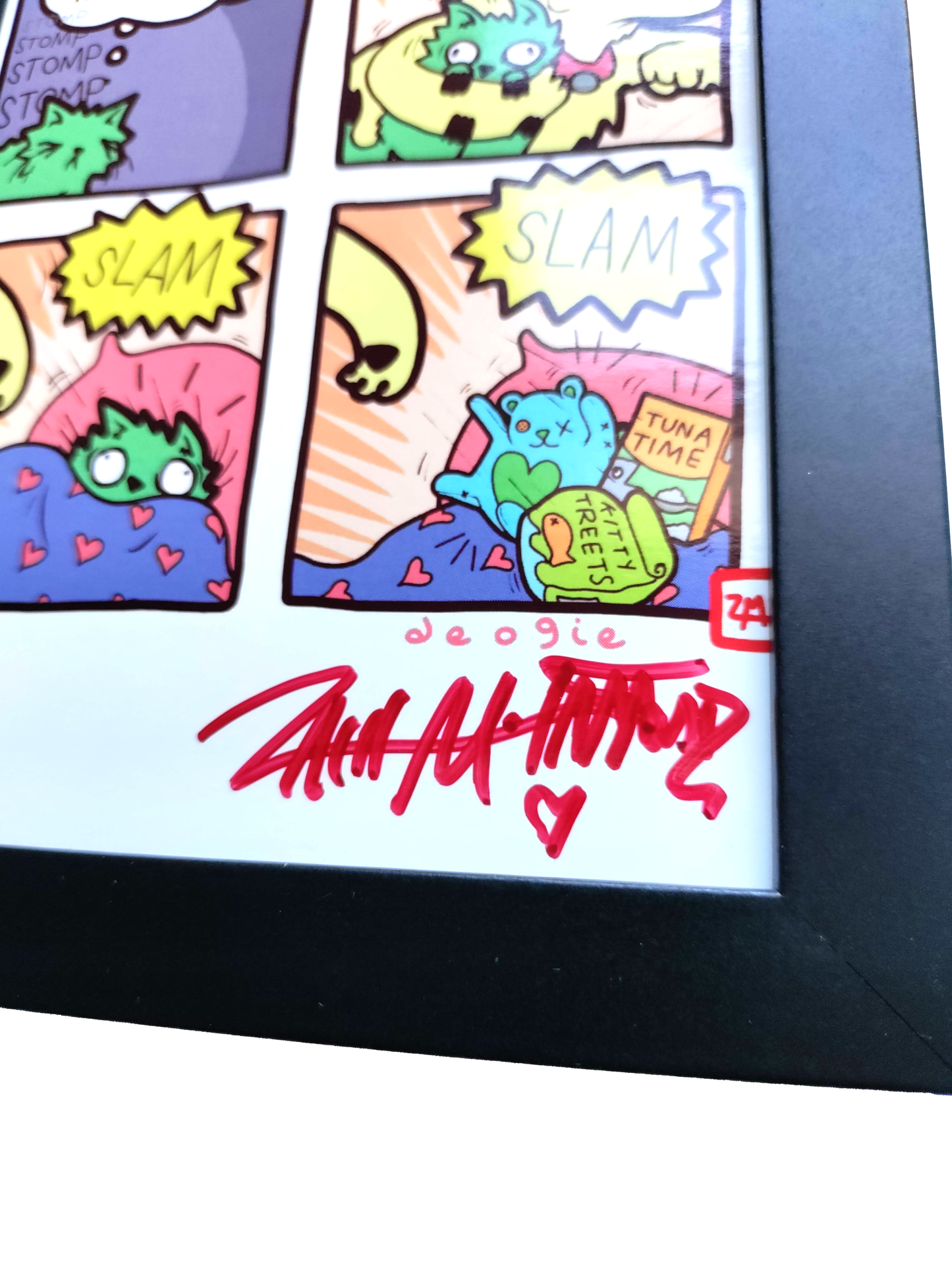 "Hard Week" 4x6 Signed Framed Print