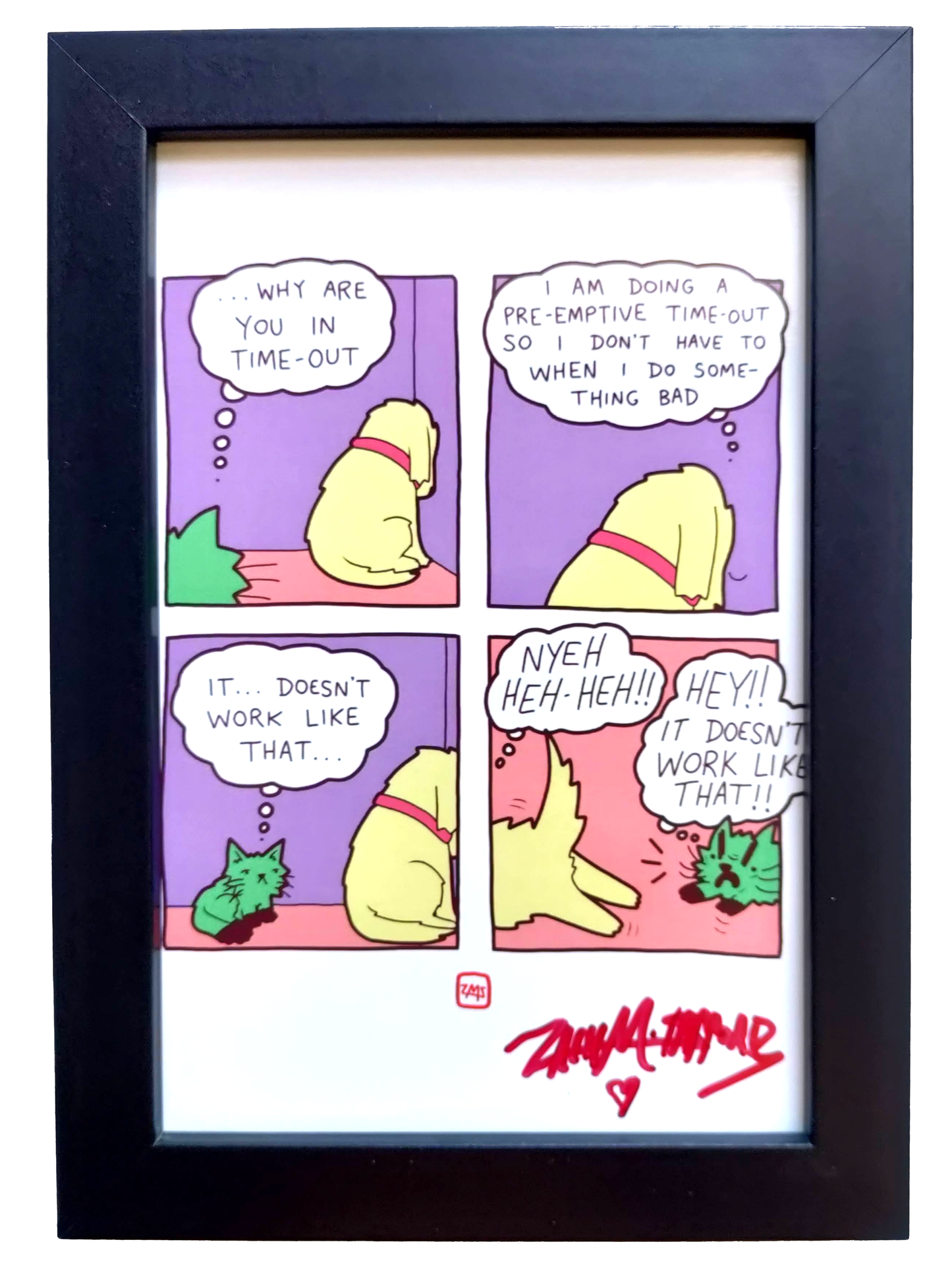 "Time Out Deogie" 4x6 Signed Framed Print