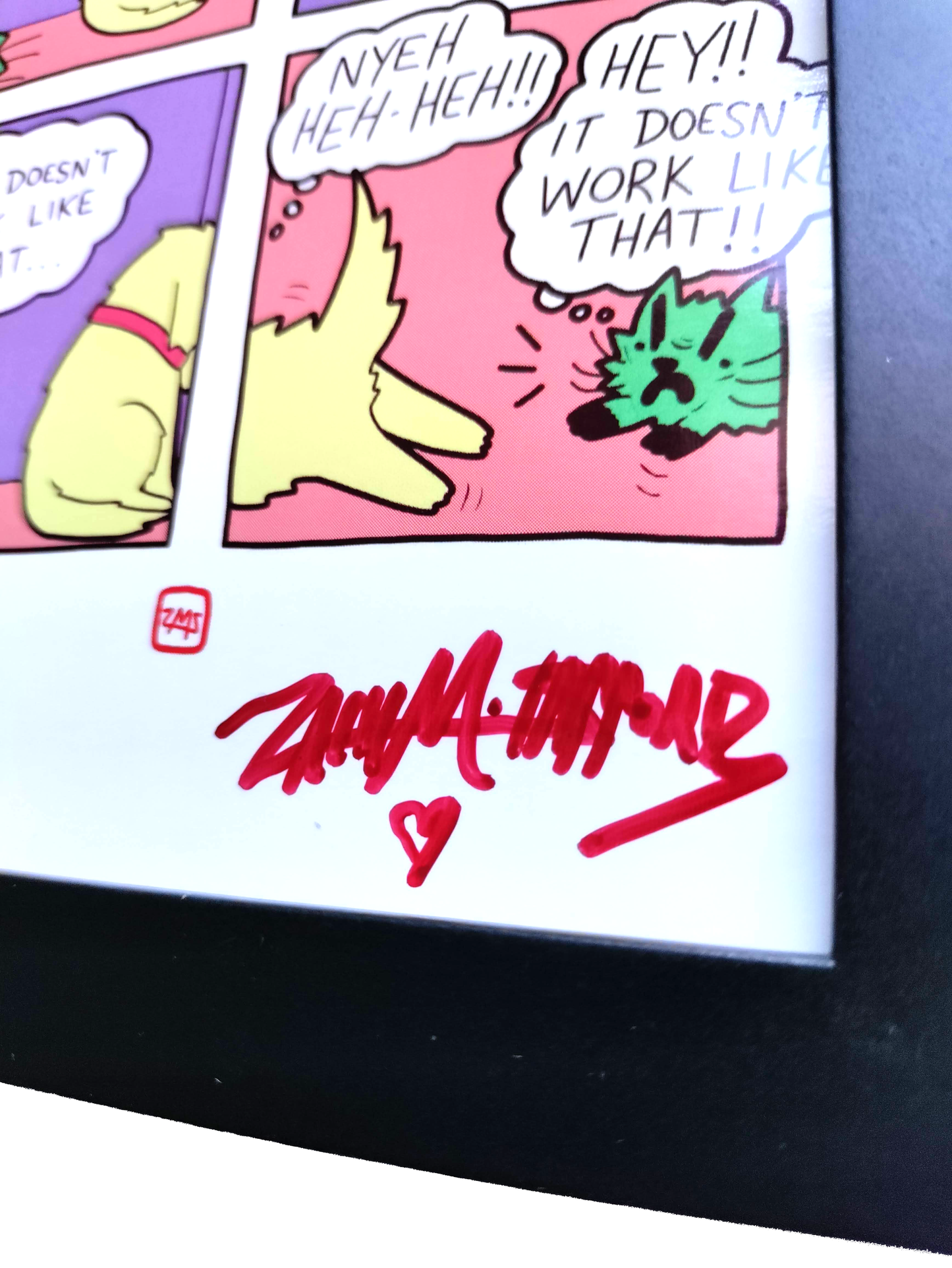 "Time Out Deogie" 4x6 Signed Framed Print