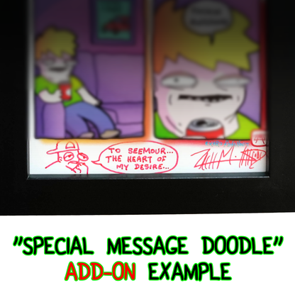 “Pizza Order” Non-Shitty Original Comic 4” x 6”