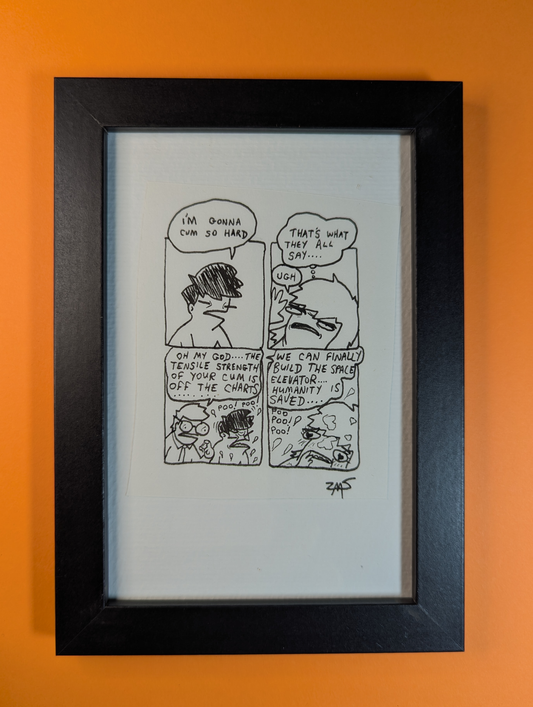 Tensile Strength Original Comic 4" x 6"
