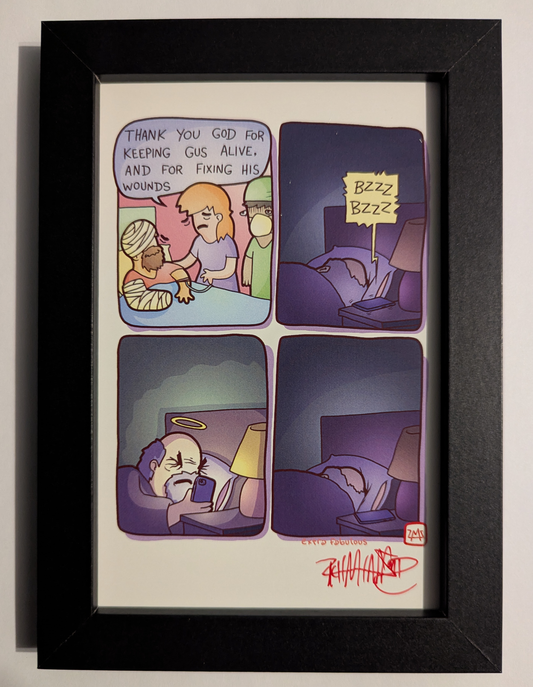 "Thank You God" 4x6 Signed Framed Print