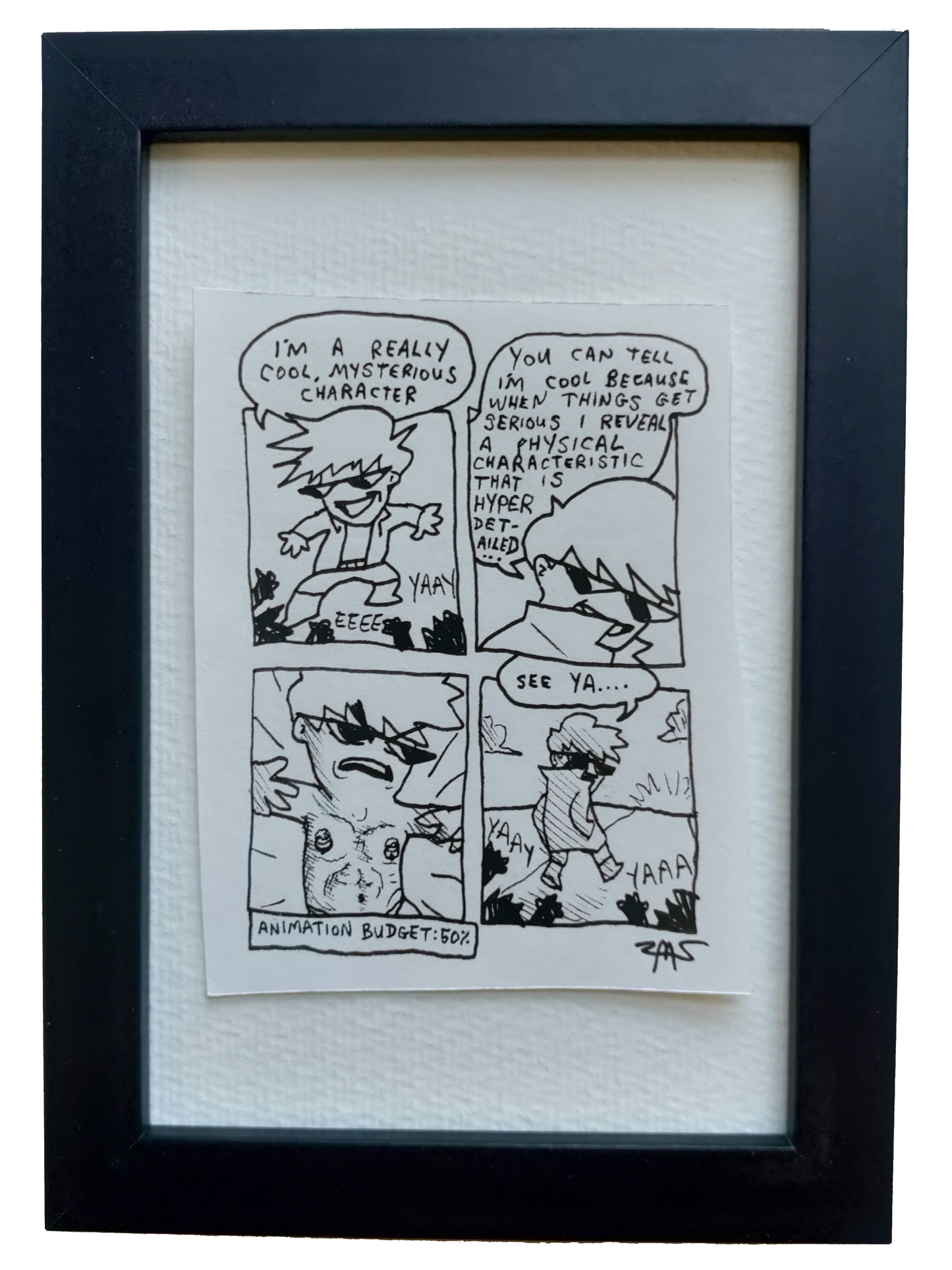 "Anime Budget" Shitty Original Comic 4" x 6"