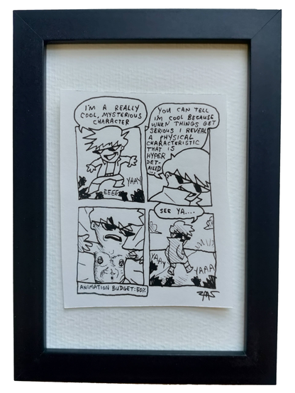 "Anime Budget" Shitty Original Comic 4" x 6"