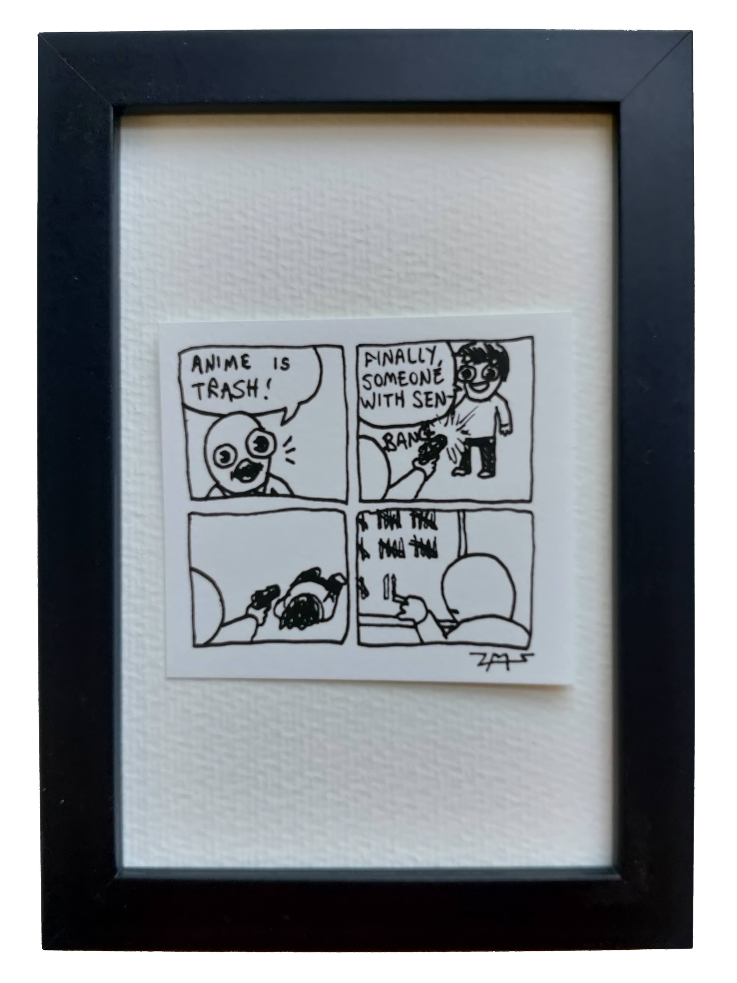 "Anime Is Trash" Shitty Original Comic 4" x 6"