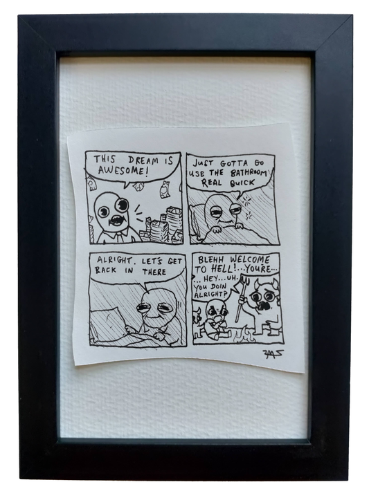 "Awesome Dream" Shitty Original Comic 4" x 6"
