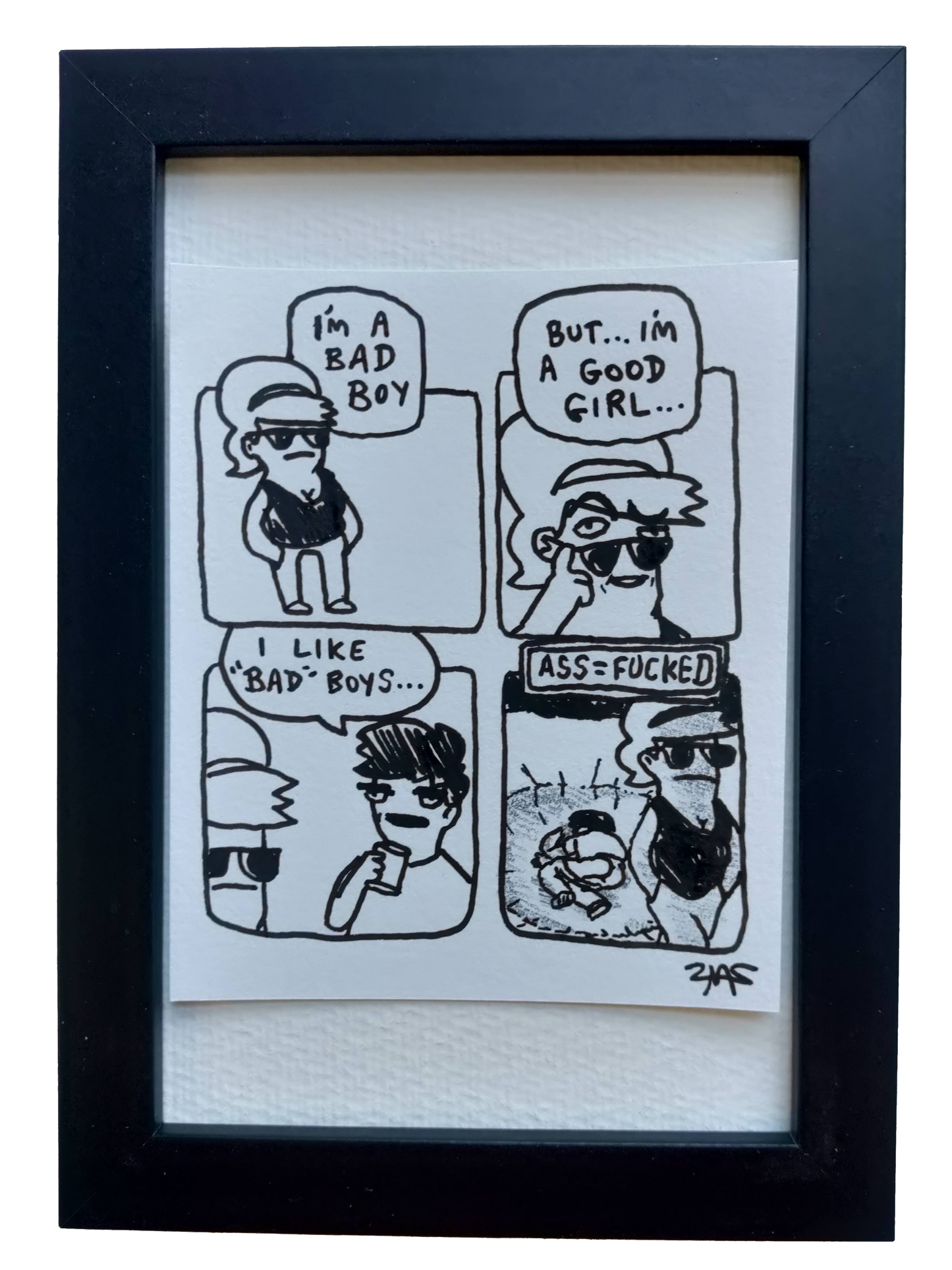 "Bad Boy" Shitty Original Comic 4" x 6"