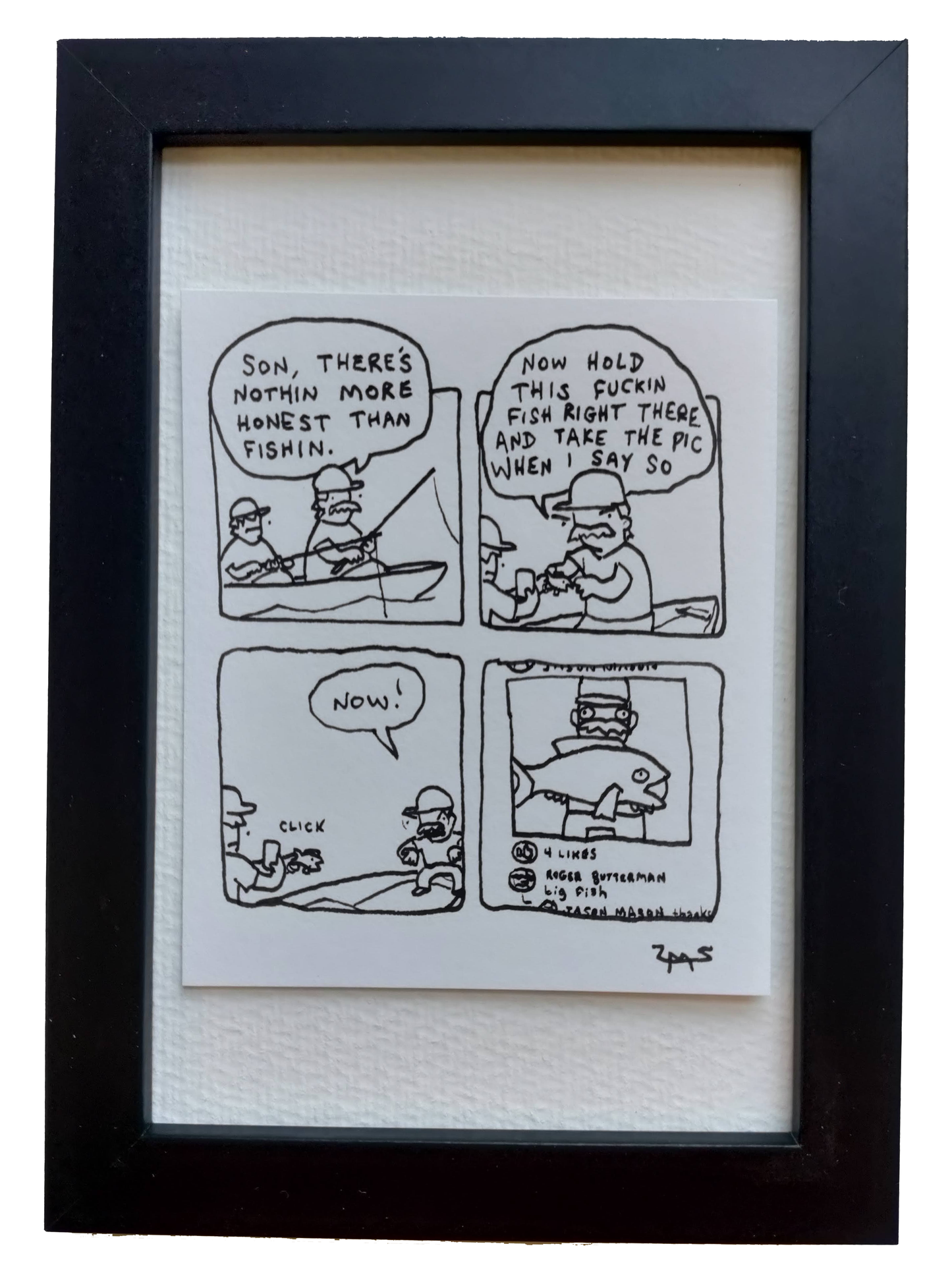 “Big-Fish” Non-Shitty Original Comic 4” x 6”