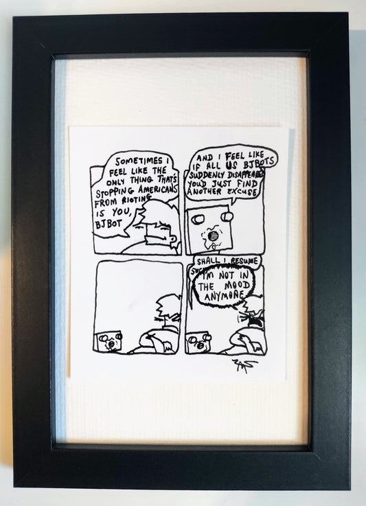 “BJ Bot” Unleaded Original Comic 4” x 6”