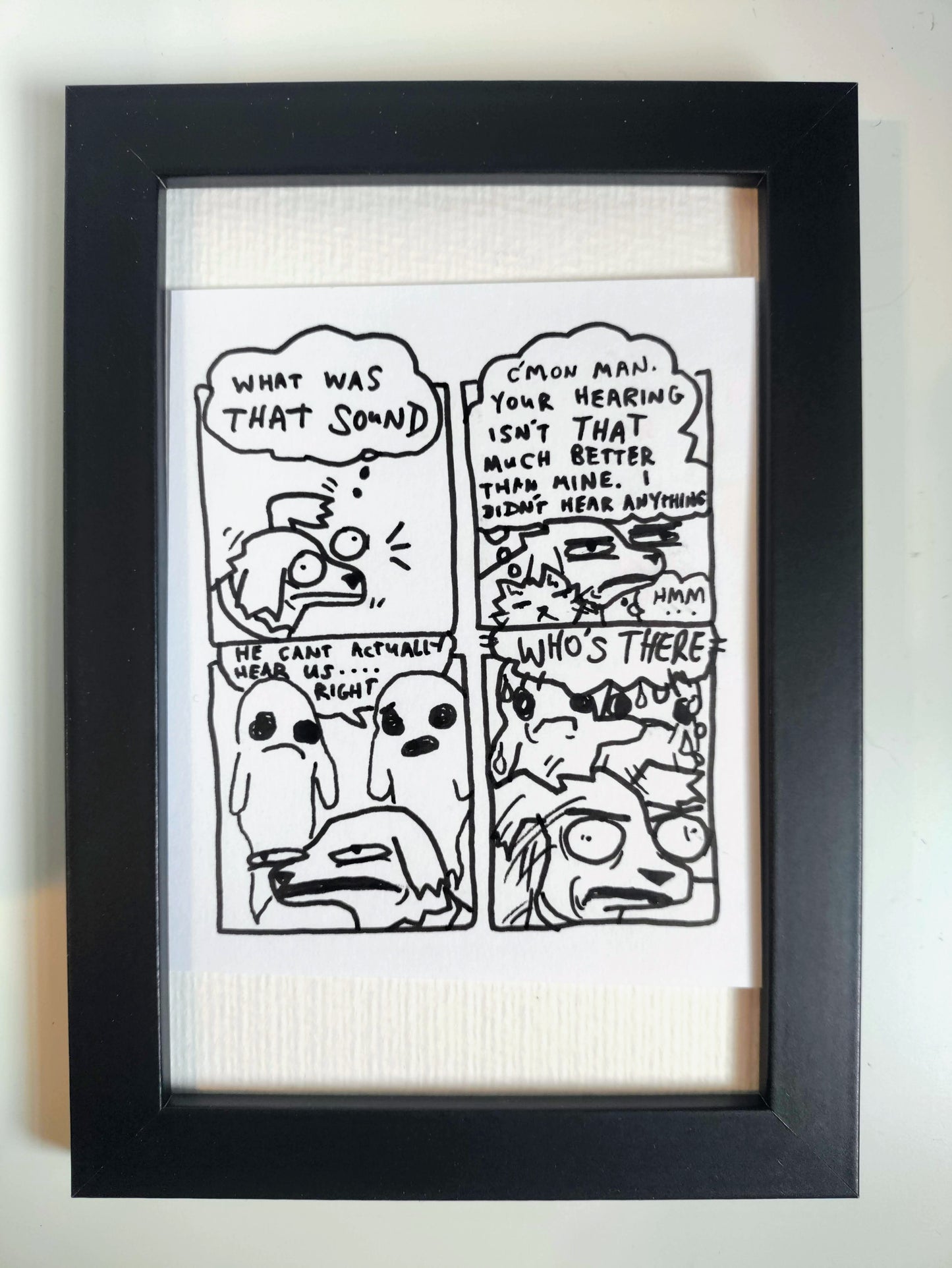 “Deogie Who's There” Premium Original Comic 4” x 6”