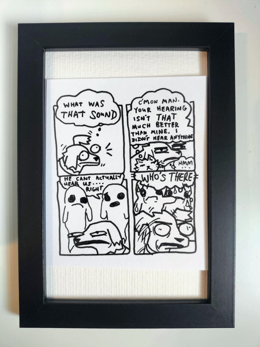 “Deogie Who's There” Premium Original Comic 4” x 6”