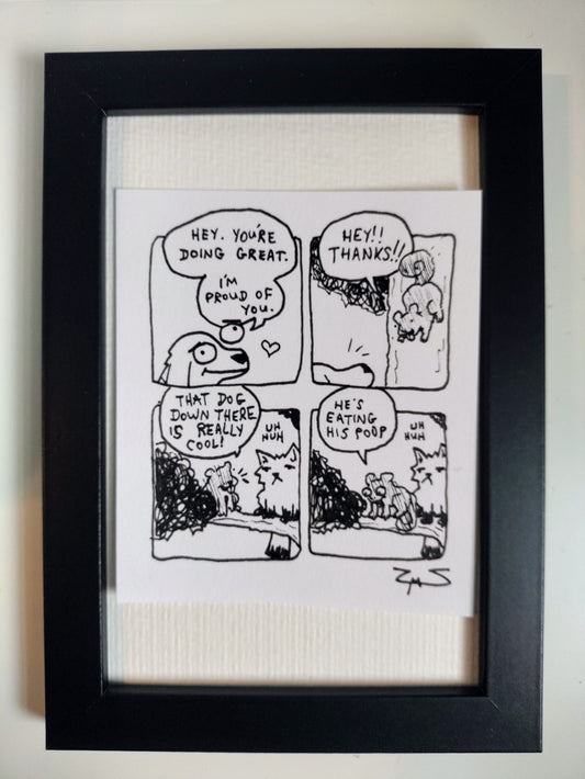 “Deogie You're Doing Great” Premium Original Comic 4” x 6”