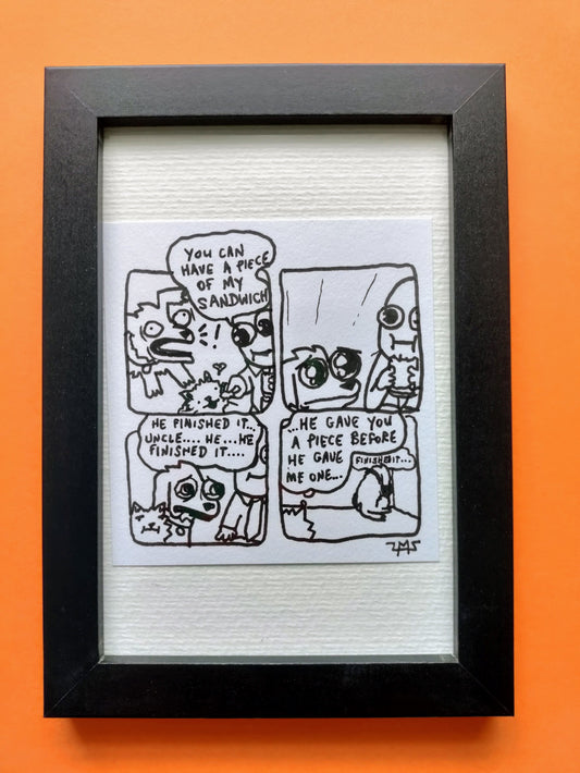 Deogie Bite Original Comic 4" x 6"