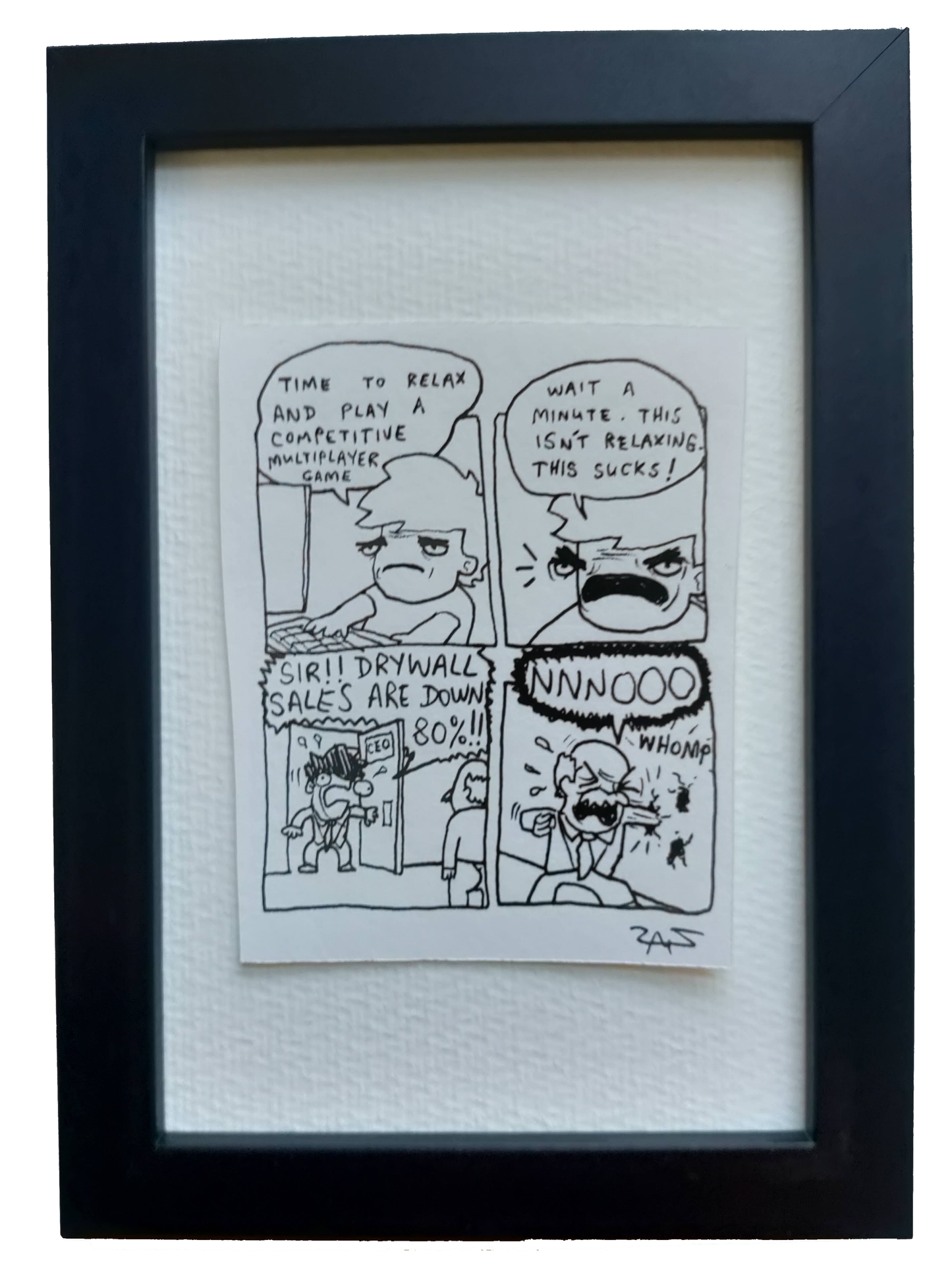 "Drywall Company" Shitty Original Comic 4" x 6"