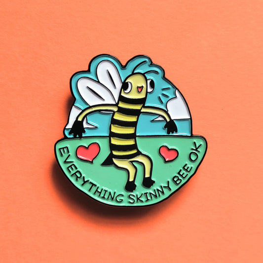 Everything Skinny Bee Enamel Magnet
