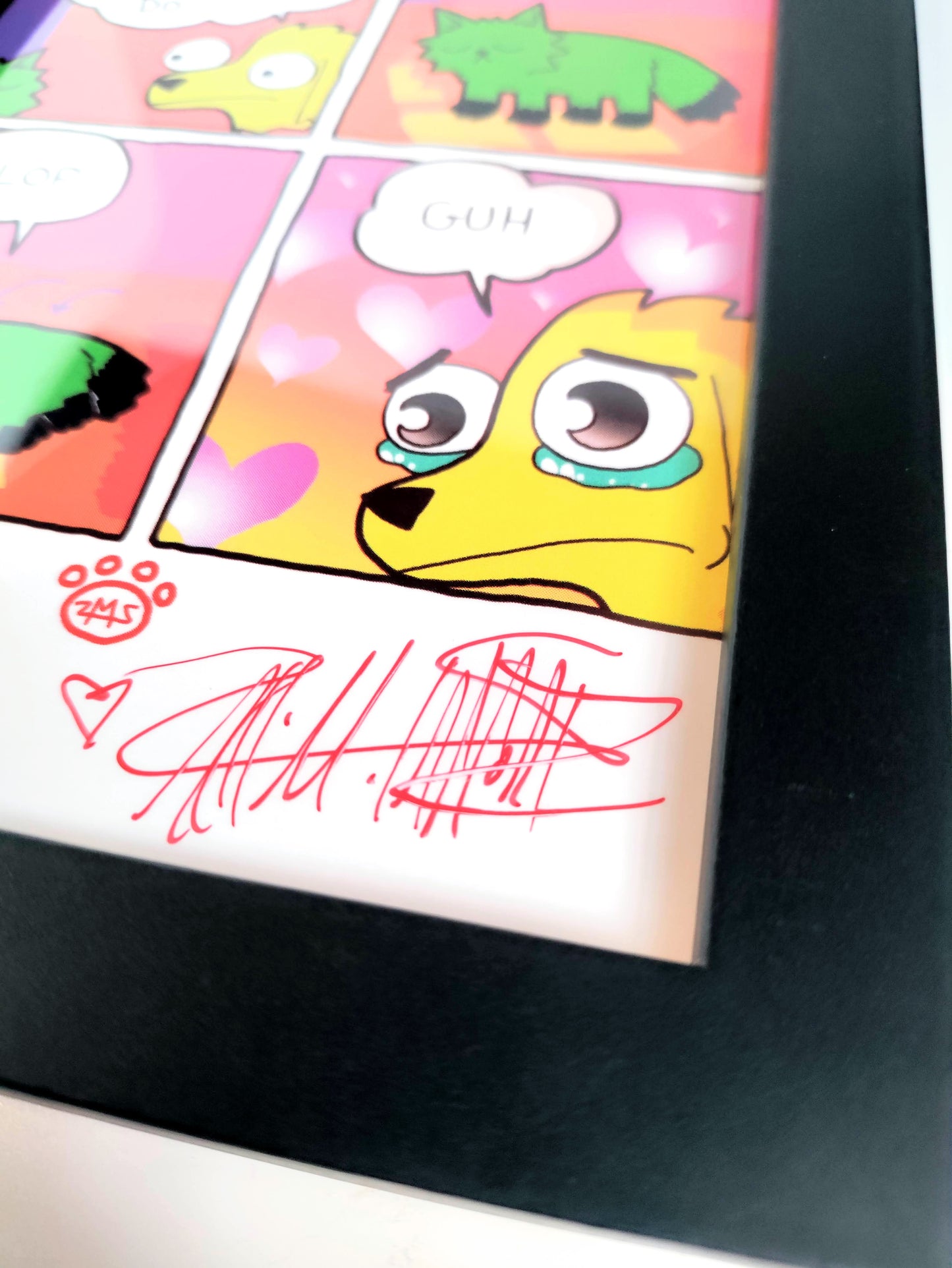 "Flop Guh" Signed Framed Print
