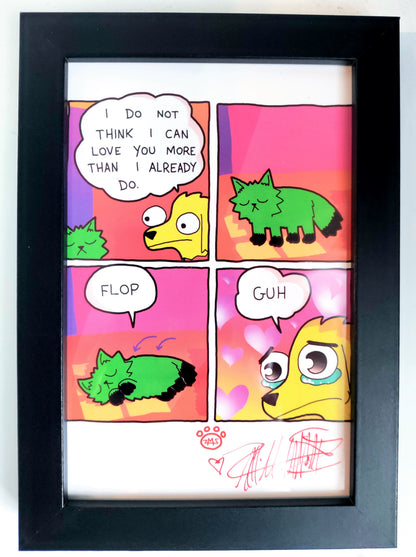 "Flop Guh" Signed Framed Print