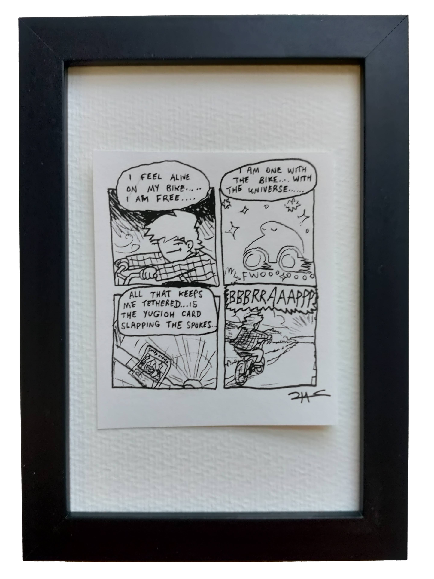 “Free Ridin’”Non-Shitty Original Comic 4” x 6”