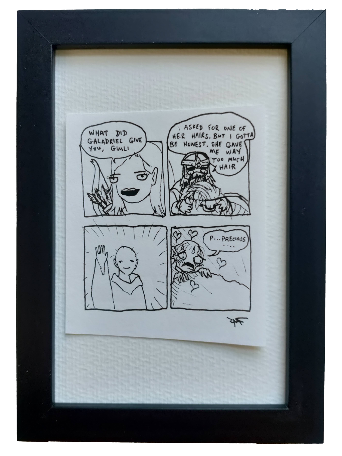 "Galadriel's Hair" Shitty Original Comic 4" x 6"