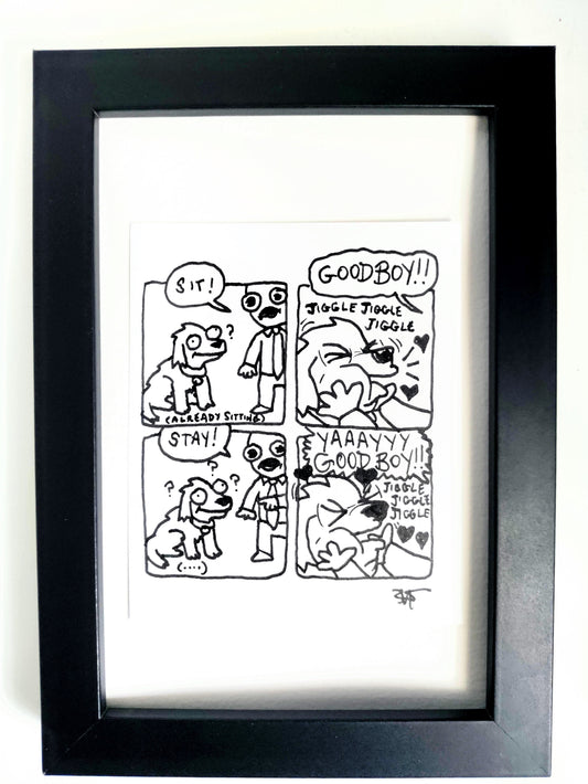 “Good Boy Deogie” Premium Original Comic 4” x 6”