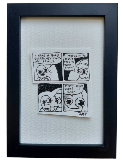 “Good Relationship” Non-Shitty Original Comic 4” x 6”