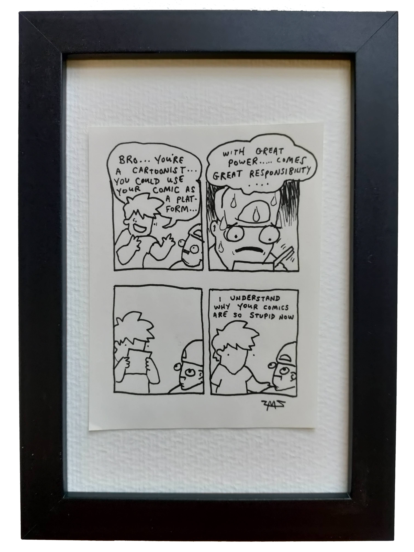 "Great Responsibility" Shitty Original Comic 4" x 6"