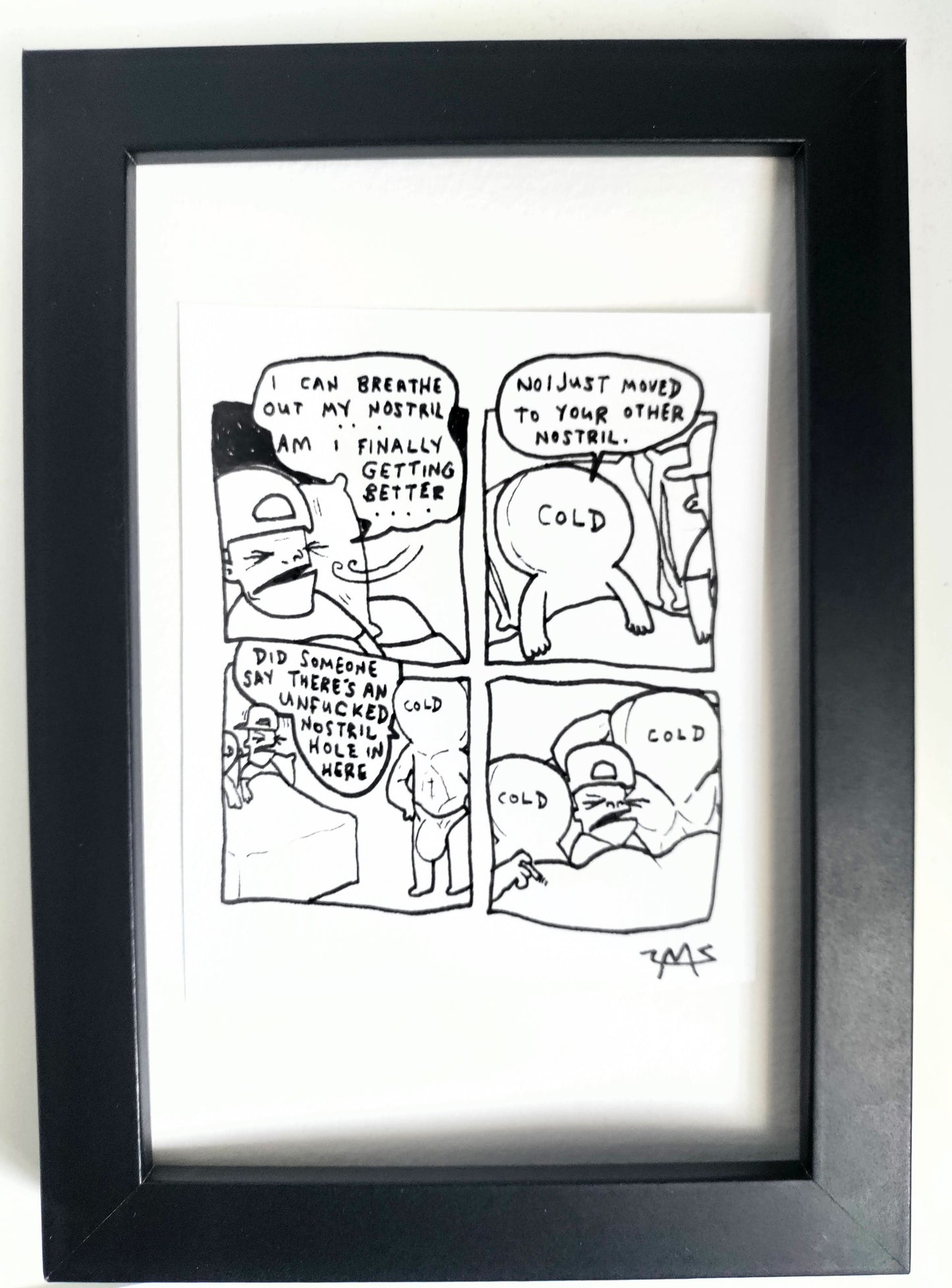 “I Can Breathe” Premium Original Comic 4” x 6”