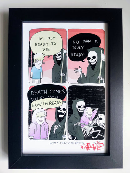 "I'm Not Ready" Signed Framed Print