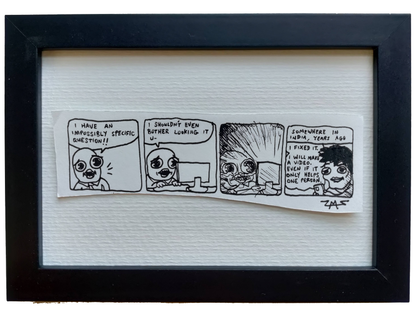 "Internet Solution" Shitty Original Comic 4" x 6"