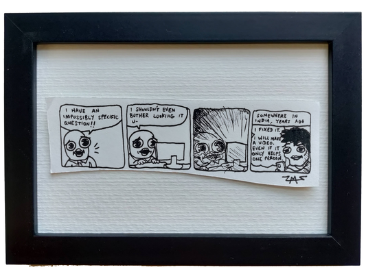 "Internet Solution" Shitty Original Comic 4" x 6"